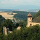 <p>Pohled na hrad Litice - letecký snímek</p>